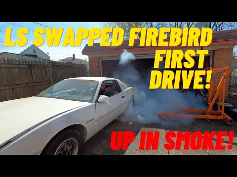 LS swapped 1988 firebird finally hits the road!!