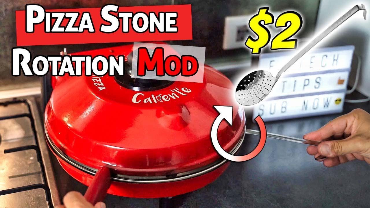 Pizza stone Rotation MOD with just $2 for Spice Caliente , G3 Ferrari pizza  ovens 