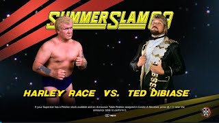 Harley Race Vs Ted DiBiase (Summer Slam 88 Arena) WWE 2K23 wwe2k23