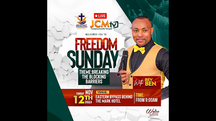 FREEDOM SUNDAY  THEME: BREAKING THE BLOCKING BARRIERS {SERMON}