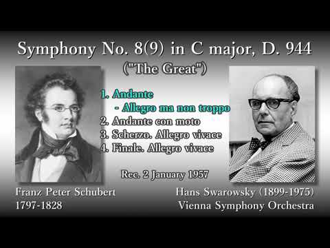 Schubert: Symphony No. 8(9) `The Great`, Swarowsky (1957) シューベルト 交響曲第8(9)番 スワロフスキー