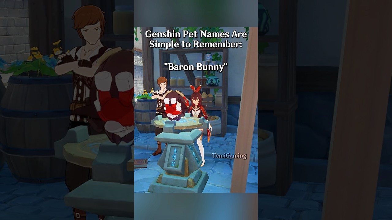 Genshin Characters Have Easy Pet Names. Except one #genshinimpact #genshin #pet #hoyoverse #shorts