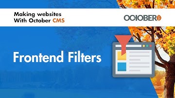 Making Websites With October CMS - Part 39 - Frontend Filters