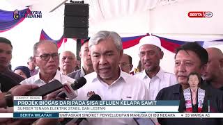 18 MEI 2024 - BERITA WILAYAH- PROJEK BIOGAS DARIPADA SISA EFLUEN KELAPA SAWIT SUMBER TENAGA ELEKTRIK