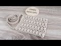 DIY​ crochet cross bag pattern for beginner ถักกระเป๋าสะพายข้าง ลายง่ายๆ