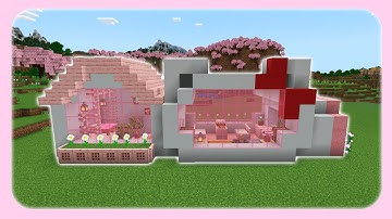 🌷Minecraft🌷 Cute Hello Kitty Cottage Tutorial