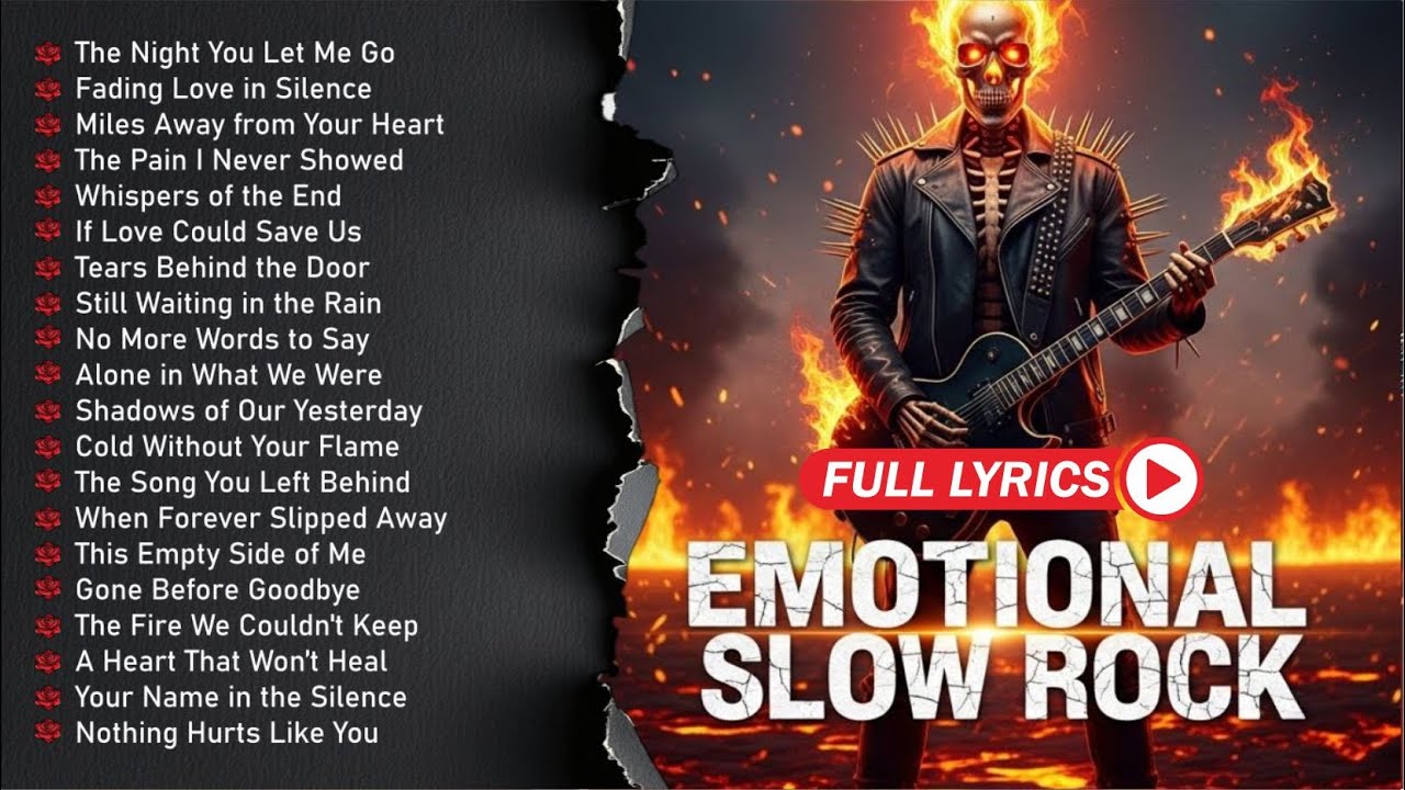 Top 100 Slow Rock Ballads With Lyrics | Iconic Romantic Rock Songs for ...