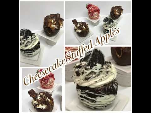 Cheesecake Stuffed Chocolate Apples