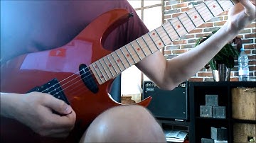 Guitar licks: String skipping exercise (advanced with tab at the end).
