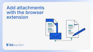 Add attachments with the Bitwarden browser extension