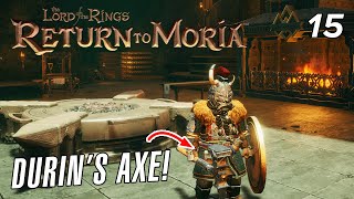 Expanding the base, Fighting the Troll King and building Durin's Axe!  LotR: Return to Moria EP15