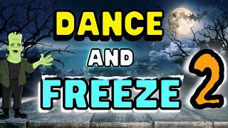 🎃 Halloween Freeze Dance 2 🥶 FUN Movement Exercise | Halloween Brain Break 🍂Just Dance Halloween 👻