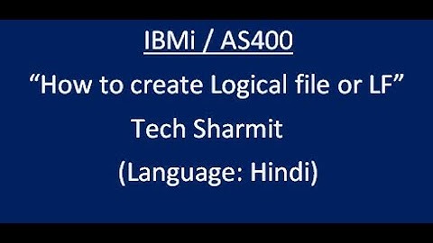 IBMi (AS400) - How to create Logical File Or in IBMi AS400 (Hindi)