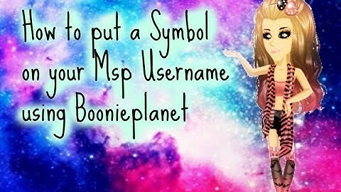 How to put Symbols in your Username♥