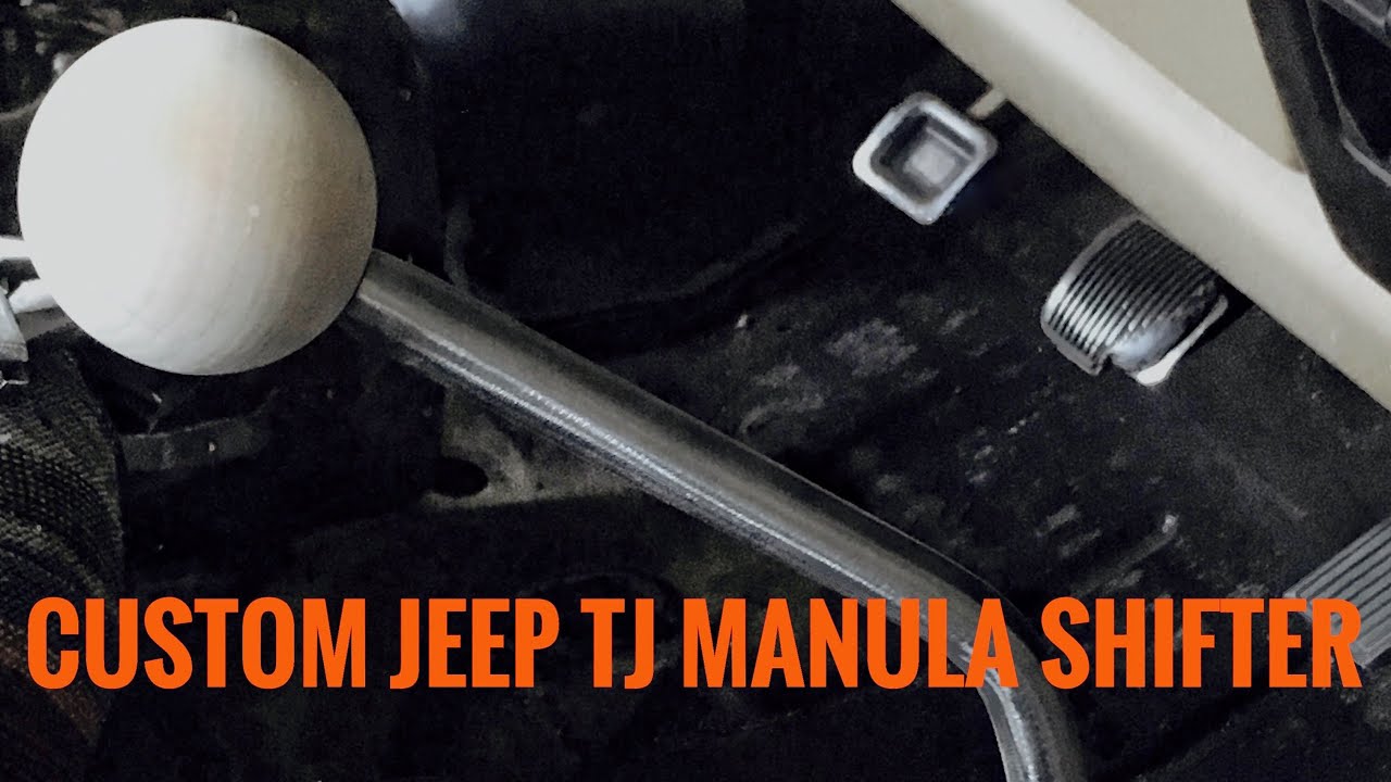 Removing manual shifter on a JEEP TJ and customizing it cheap. - YouTube