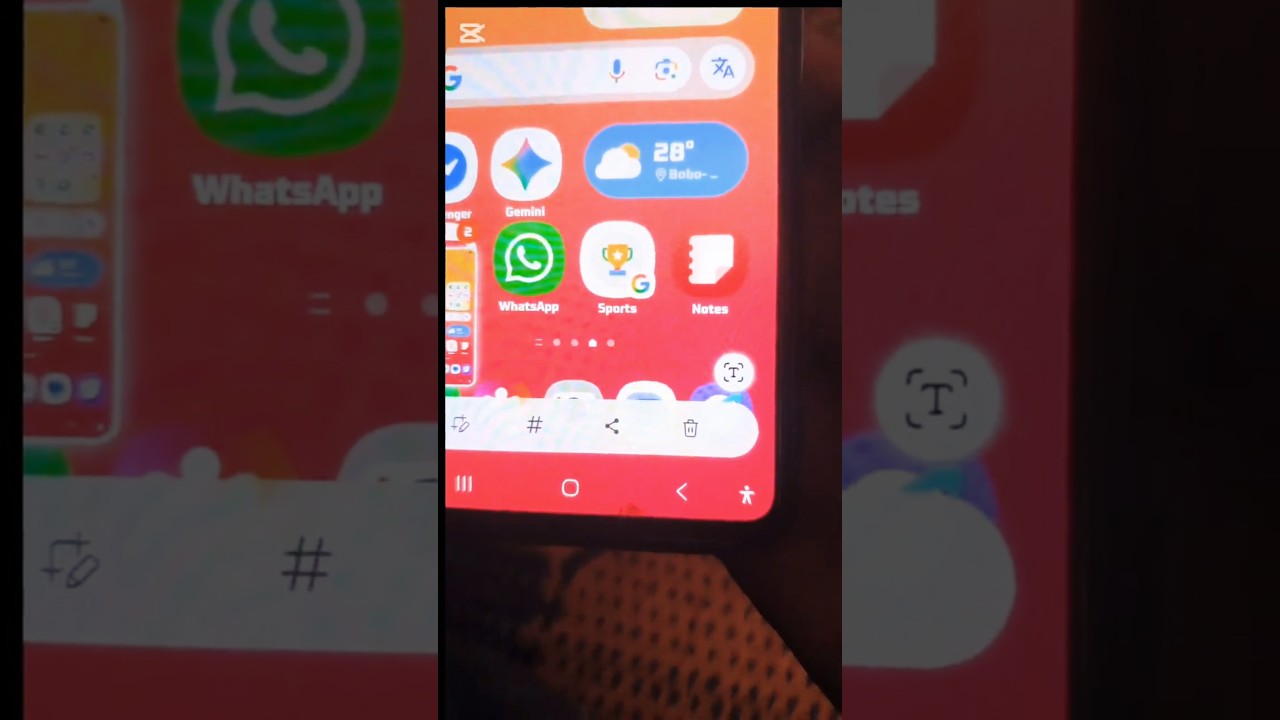 Samsung - Add a button to delete a missed screenshot 