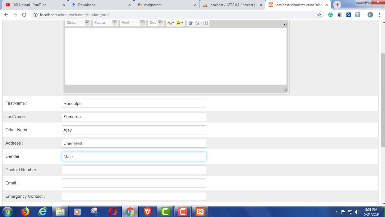 Randolph Samaroo Final project Step by Step - YouTube