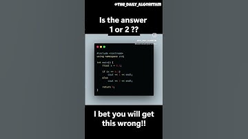Why This C++ Code Prints 2 Instead of 1! 🧠💥