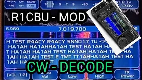R1CBU-X6100 ,CW DECODE NEW FEATURE AND MORE SOON