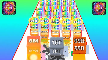 Jelly Run 2048 | jelly run 2048 merge 3d block puzzle world record ( 2048,..100B ) #JellyRun2048 #15