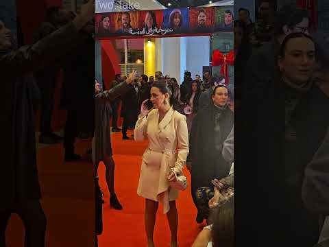 الجميلة ريهام عبد الغفور من احتفالها بعرض فيلم خريطة راس السنة