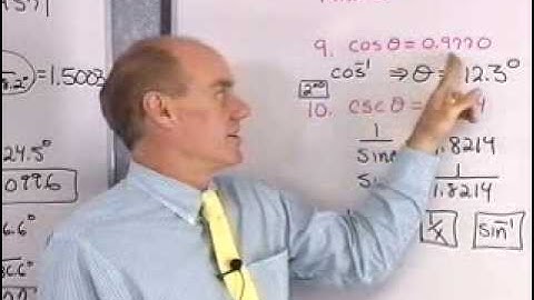 Ch2-Sec2: Calculators and Trigonometric Functions of an Acute Angle