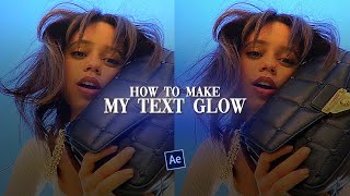 how to do text glow effect | after effects