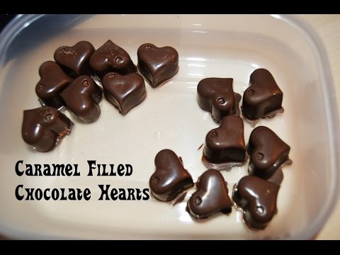 Caramel Filled Chocolate Hearts