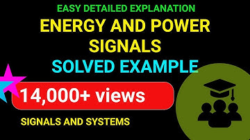Energy and Power Signals - Part 2 | Solved Example | Emmanuel Tutorials
