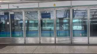 MTR Airport Express Line CAF-Train E111/K411 Depart Airport Station Platform 1