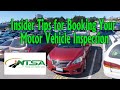 Expert tips for  for successfully booking a motor vehicle inspection