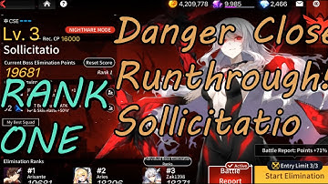 [Counter:Side Global] Danger Close Sollicitatio Rank One Clear Guide | 19681 | 7/5/2022