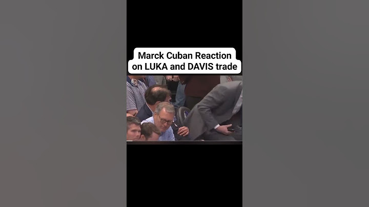 Mark Cuban reacting to Luka/Davis Trade #shorts