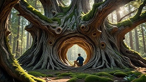   understand  ghar 🏠🏠 Inside a Giant Tree jungle. अंडरग्राउंड घर जंगल में