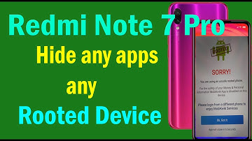 Magisk hide Install Redmi Note 7 Pro:How To Install Magisk Hide on Redmi note 7 Pro, atfe tech ||