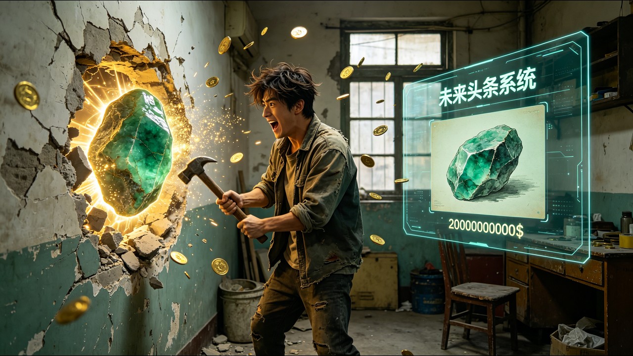Nhà đổ đào ngọc khổng lồ! Chàng trai nghèo có hệ tin tức tương lai, nắm cơ hội lật đời.