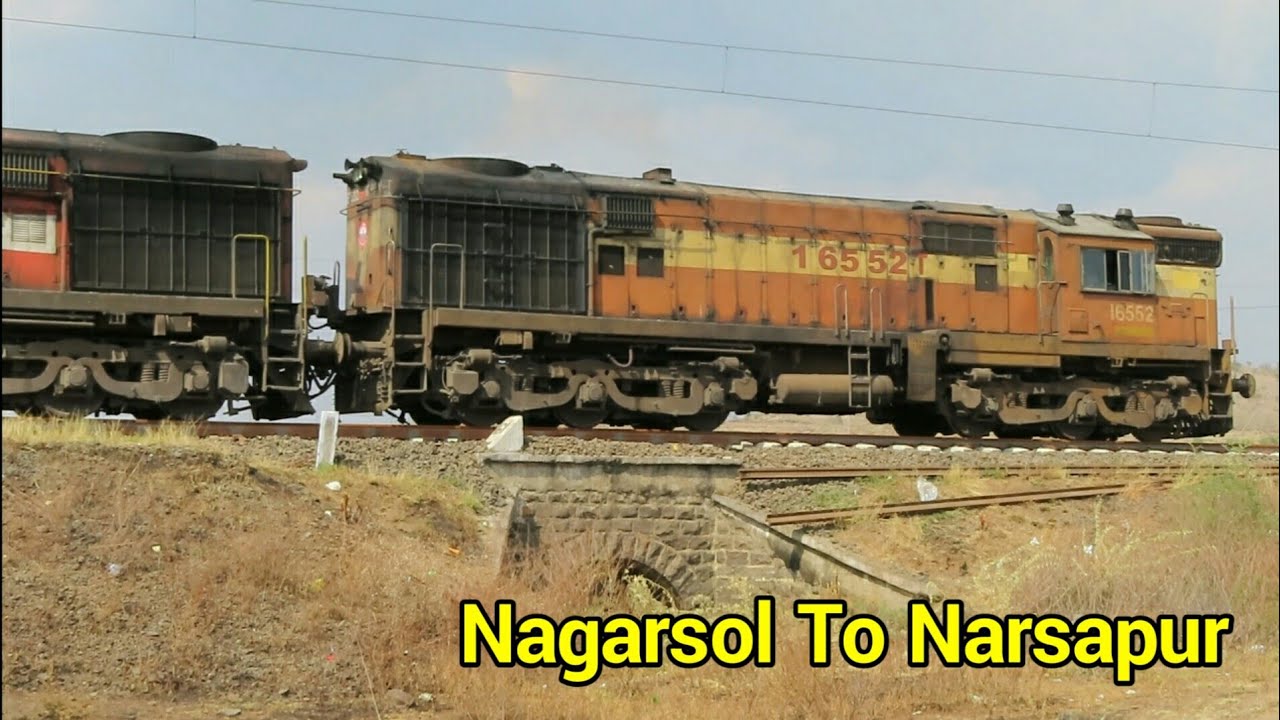 Alco locomotives : Nagarsol to Narsapur Narsapur SF Exp Chugging With ...