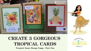 3 Gorgeous Tropical Cards
