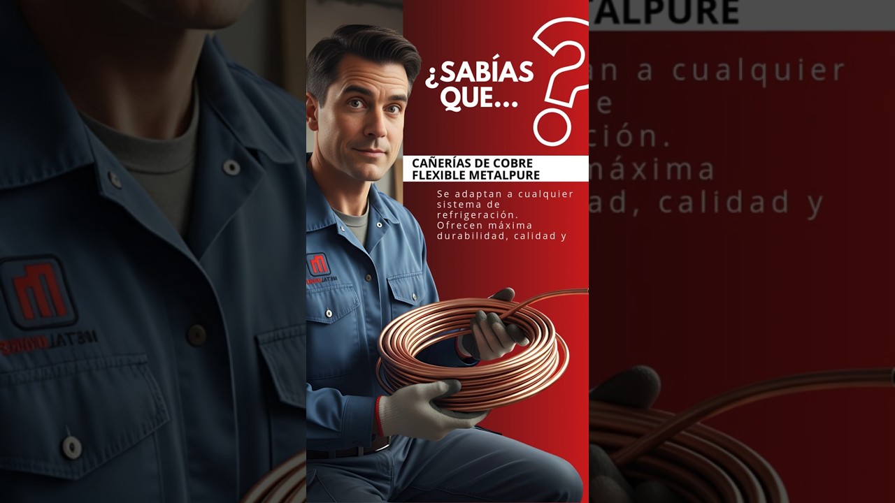 🔥CAÑERIAS DE COBRE FLEXIBLES METALPURE • ACR FORTE • IUSA 