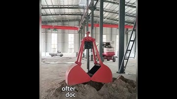 Clam Shell Grab Bucket in Action! - The Ultimate Material Handling Solution