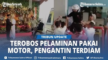 Video Viral Aksi Santai Wanita Pakai Motor Terobos Pelaminan Pernikahan, Pengantin Hanya Bisa Diam