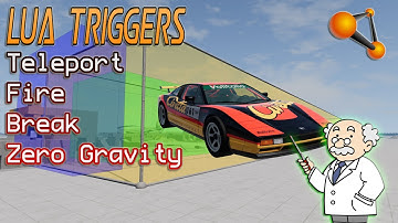 BeamNG - Lua Triggers - Teleport - Zero Gravity
