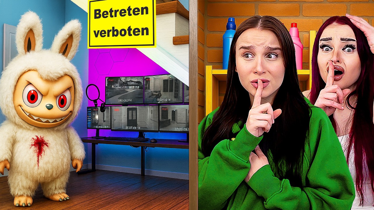 XXL LABUBU hat einen VERBOTENEN GEHEIM-RAUM zuhause ! 😱🏡 - Celina