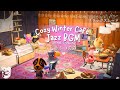 Cozy Winter Café Jazz 🎄☕ " Sip &amp; Enjoy " Relaxing Animal Crossing Ambience for Focus, Study &amp; Chill
