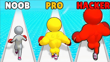NOOB vs PRO vs HACKER - Level Up Runner