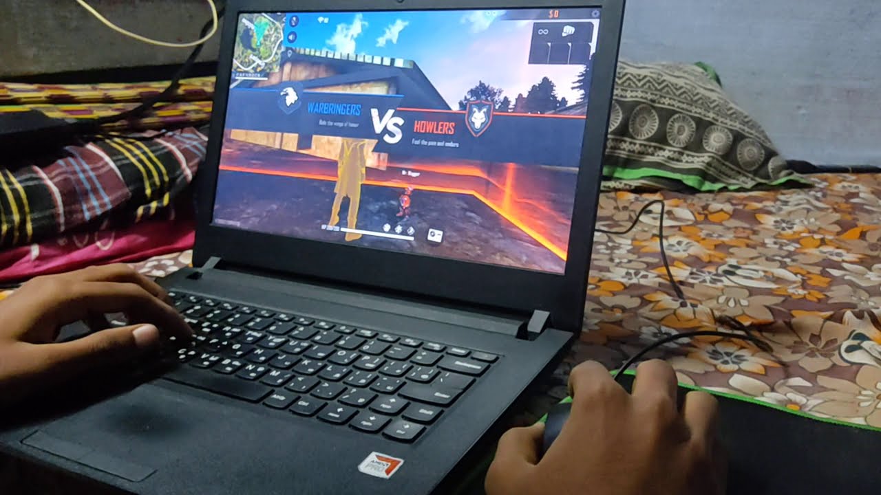 Laptop Free Fire Gameplay