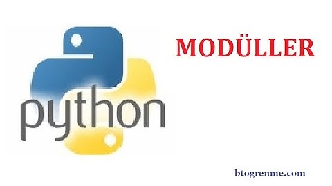 Ders-8: Python Modül Oluşturma