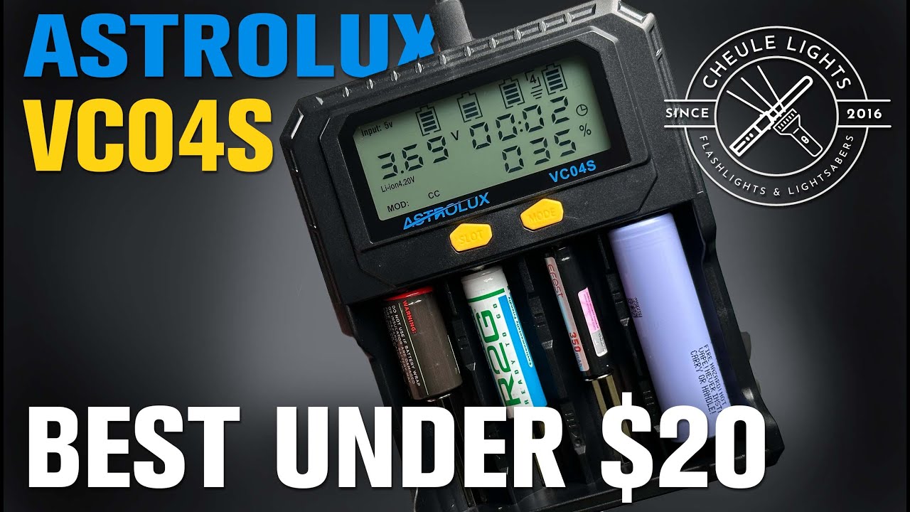 Astrolux VC04S 4 bay charger under $20!