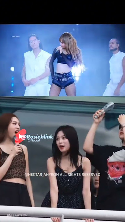 BABYMONSTER & Le sserafim reaction to Lisa's rockstar dance!!🥹🤣 #blackpink #shorts #viralvideo