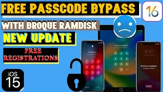 FREE PASSCODE & ICLOUD BYPASS, PASSWORD UNLOCK | BROQUE RAMDISK | NEW UPDATE.